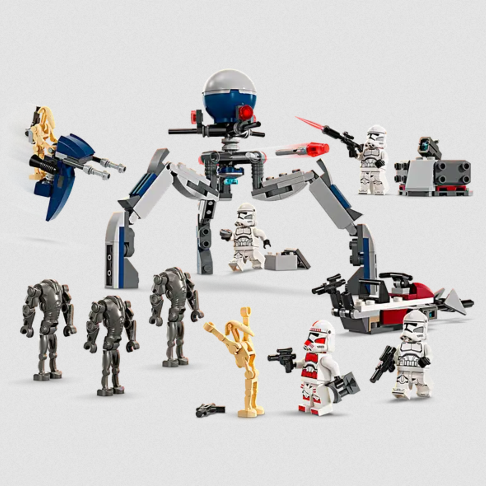 Lego Lego 75372 Star Wars - Ensemble de combat Clone Trooper™ et droïdes de combat