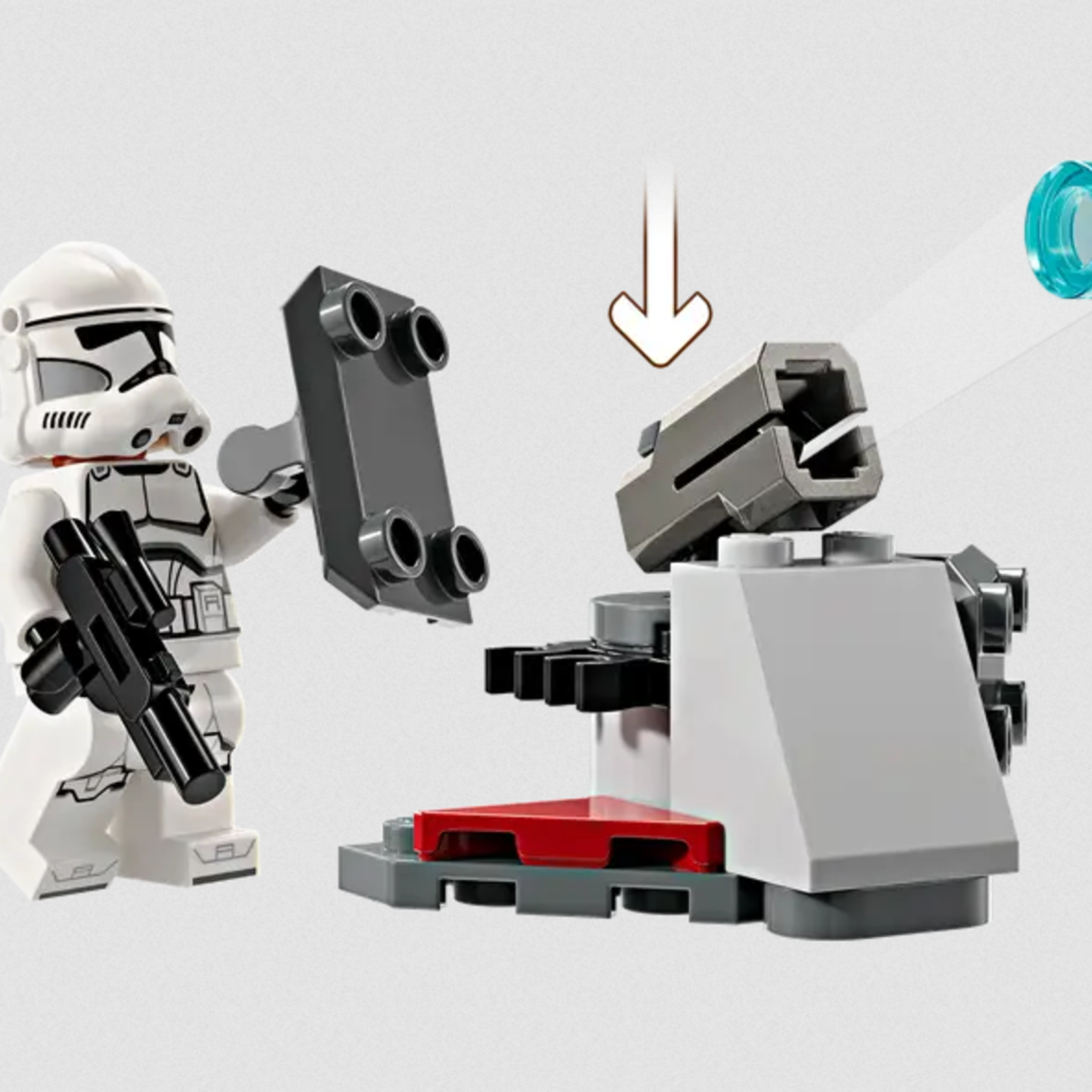 Lego Lego 75372 Star Wars - Ensemble de combat Clone Trooper™ et droïdes de combat