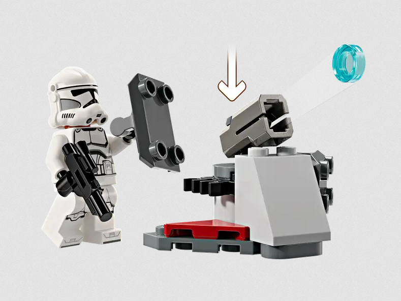 Lego Lego 75372 Star Wars - Ensemble de combat Clone Trooper™ et droïdes de combat