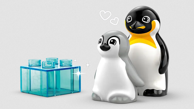Lego Lego 10442 Duplo - Familles d’animaux sauvages - Pingouins et lions