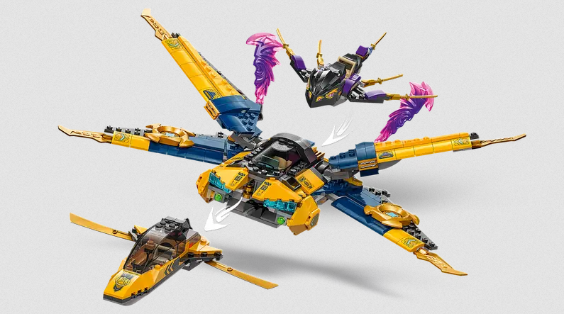 Lego Lego 71833 Ninjago - L’avion des tempêtes de Ras et Arin