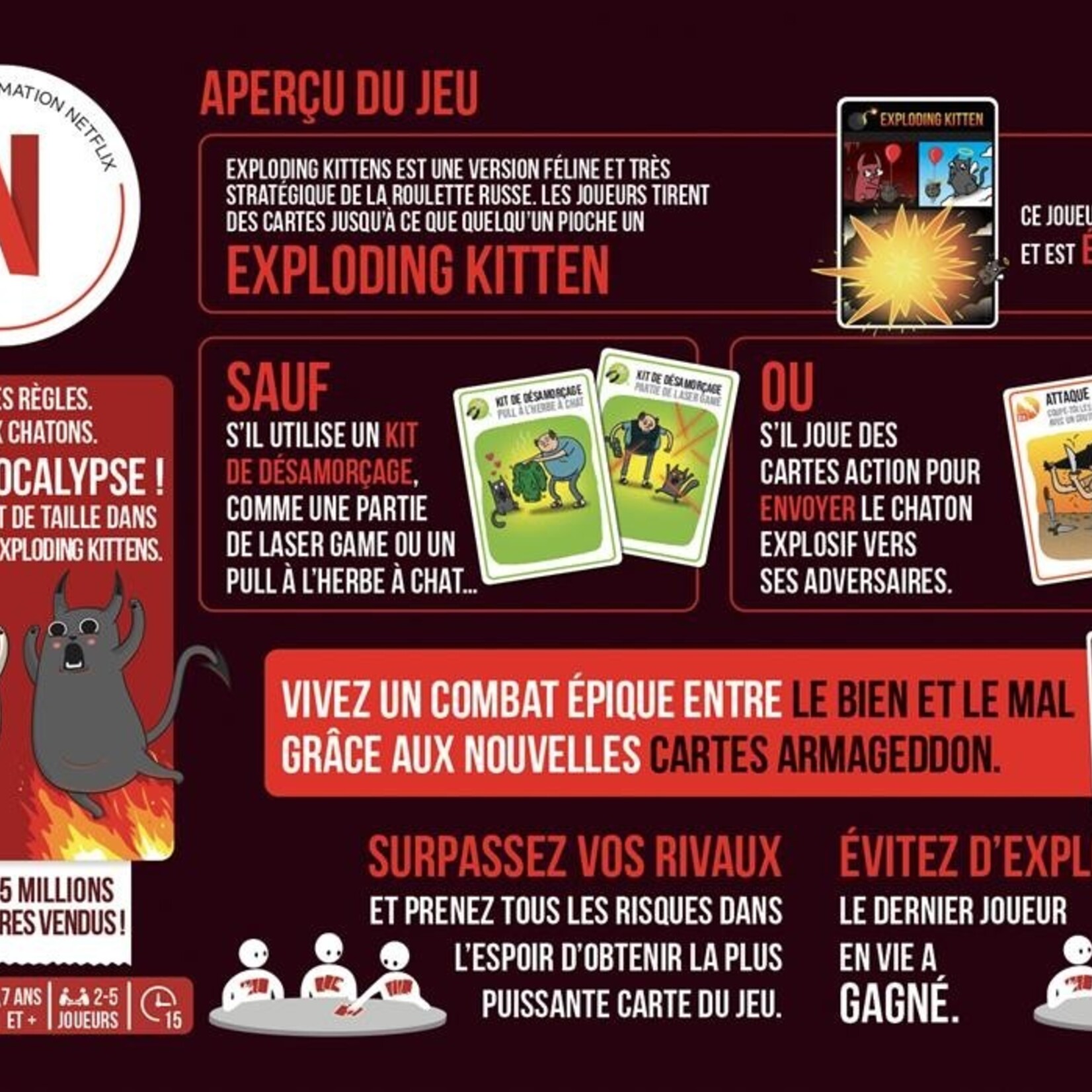 Exploding Kittens Exploding Kittens - Bien VS Mal