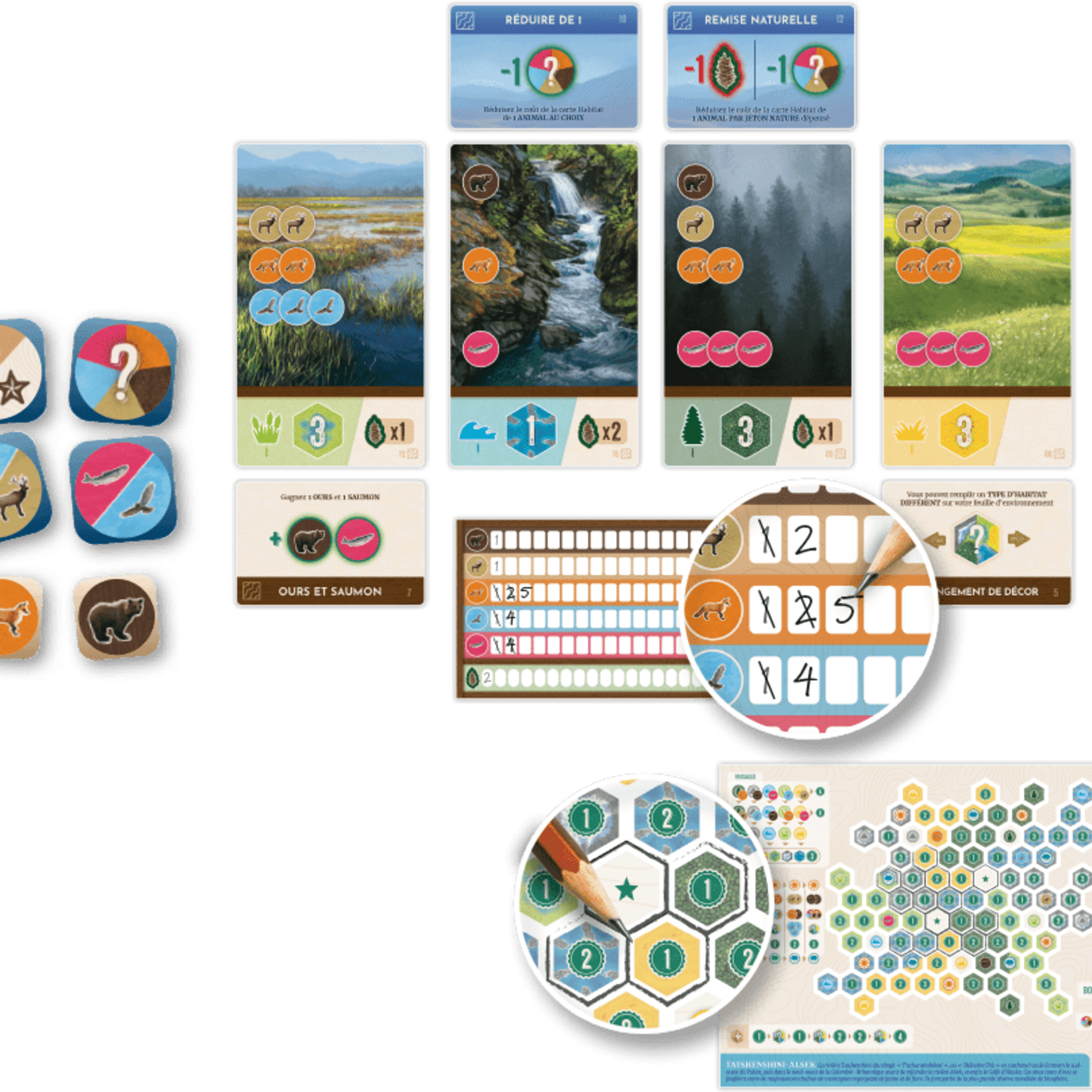 Lucky Duck Games Cascadia Rolling - Rivières