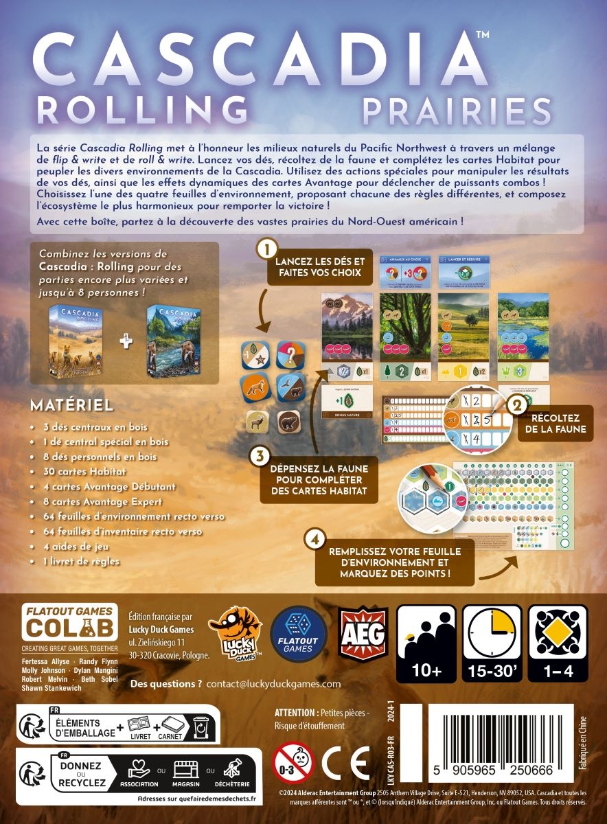 Lucky Duck Games Cascadia Rolling - Prairies