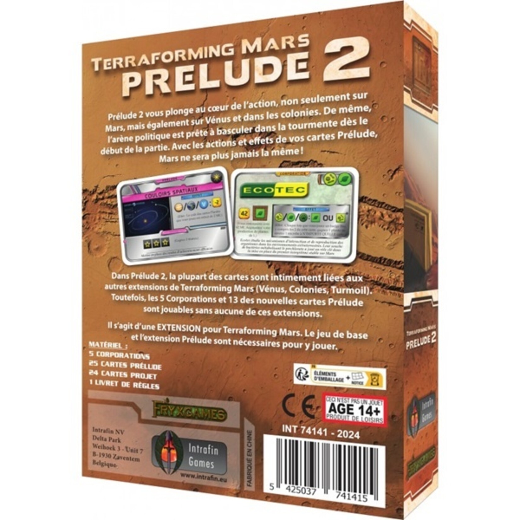 Intrafin Games Terraforming Mars - Prelude 2