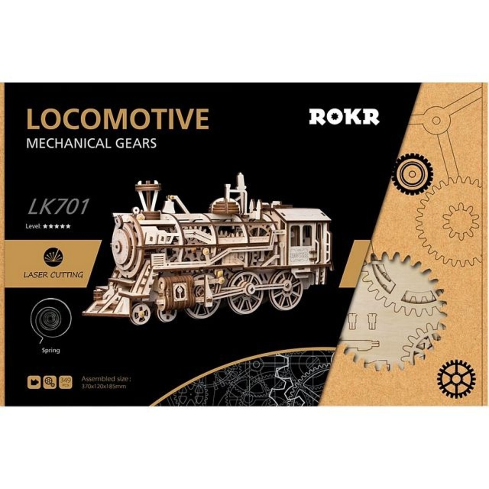 Robotime ROKR - Mechanical Gears - La locomotive