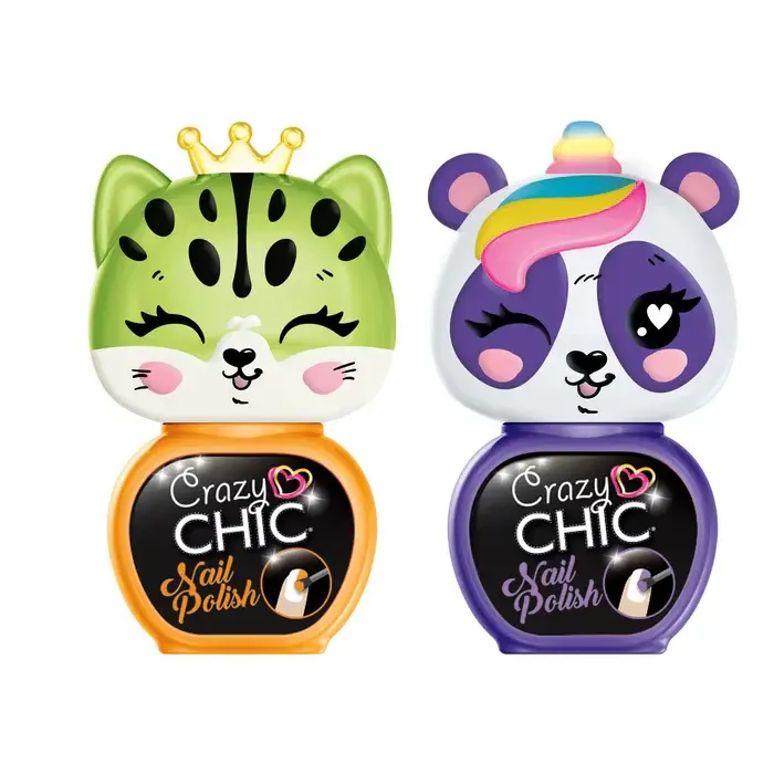 Clementoni Crazy Chic Beauty - Lovely Nail Polishes - Mauve/Orange