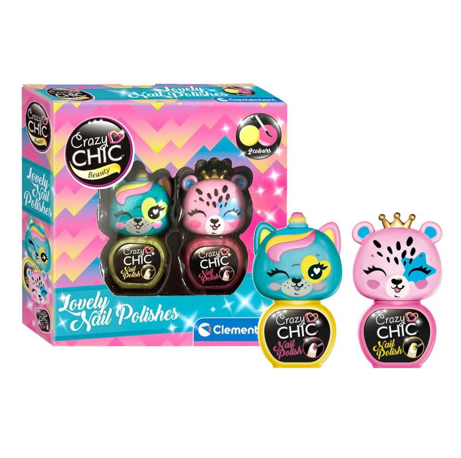 Clementoni Crazy Chic Beauty - Lovely Nail Polishes - Jaune/Rose