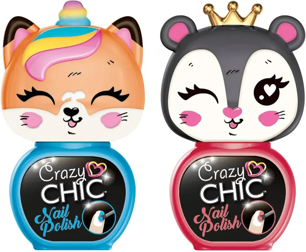 Clementoni Crazy Chic Beauty - Lovely Nail Polishes - Bleu/Rose