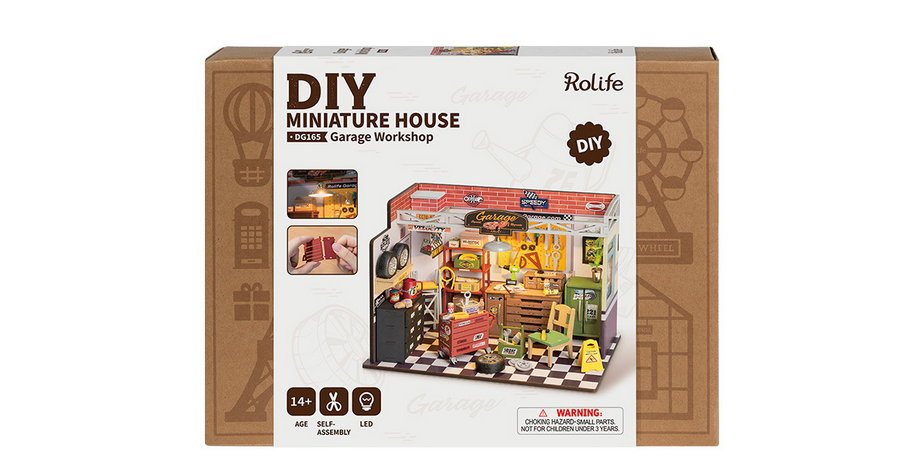Robotime Rolife - DIY Miniature House - Garage Workshop