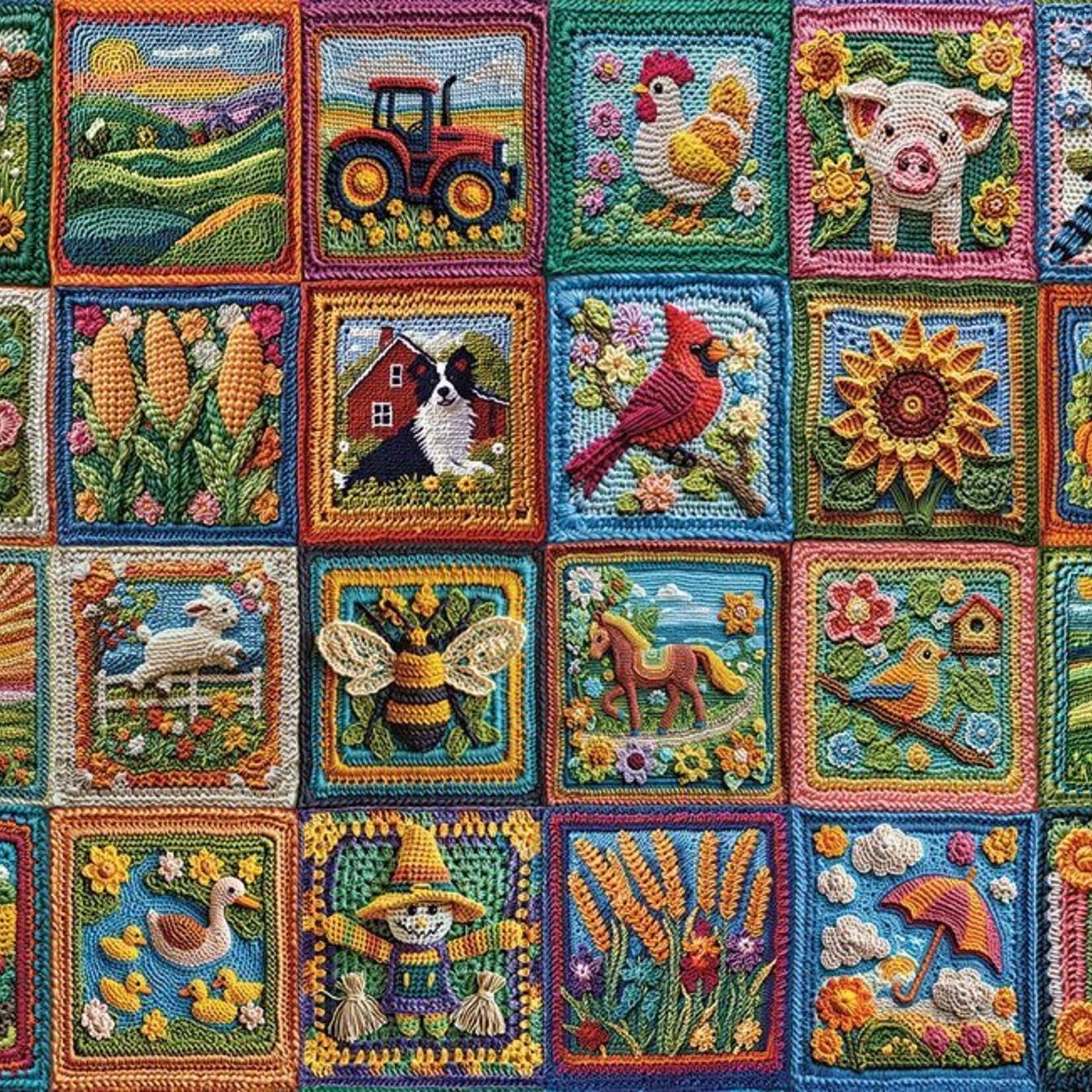 Cobble Hill Cobble Hill 1000 Country Life Crochet