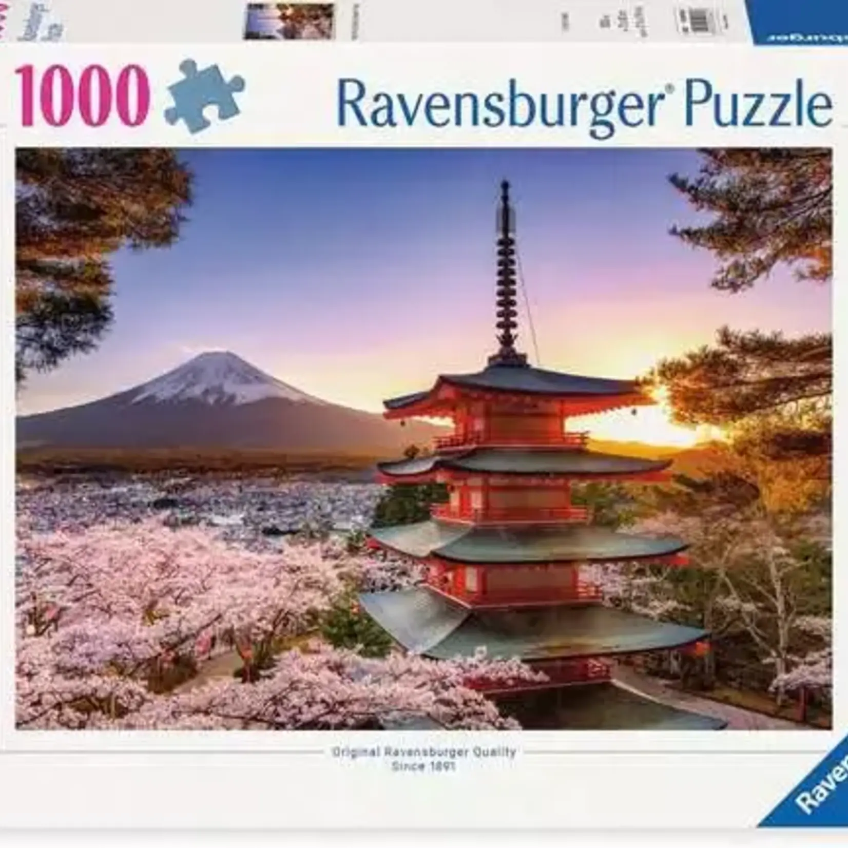 Ravensburger Ravens 1000 Mont Fiji Cherry Blossom View