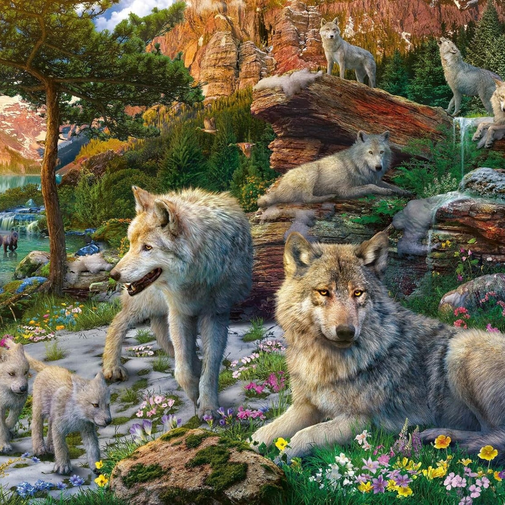 Ravensburger Ravens 1500 Wolves in Spring