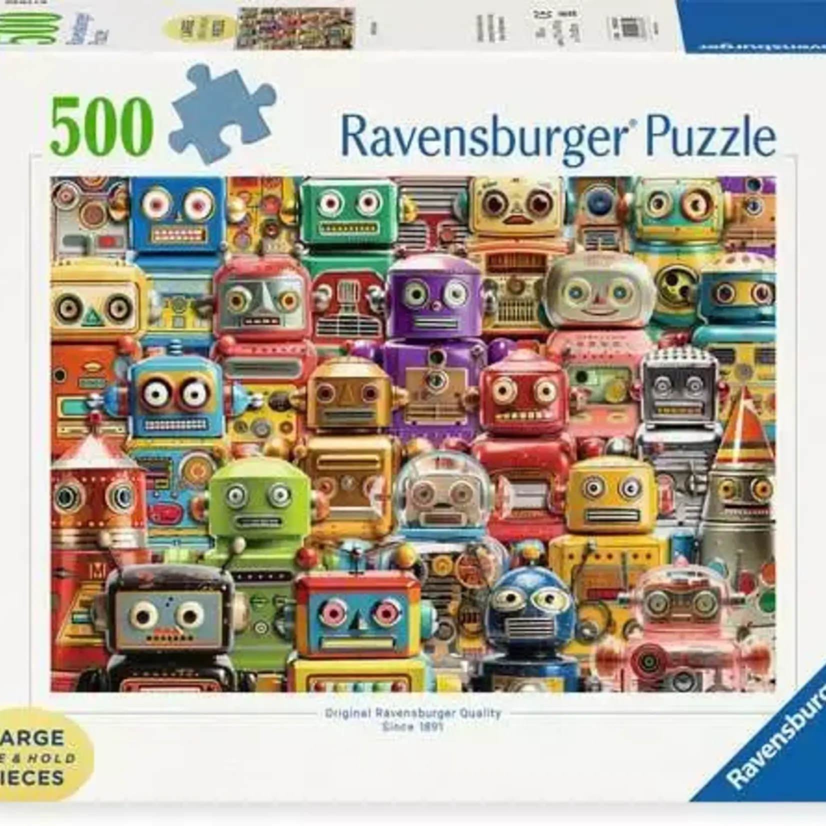 Ravensburger RAvens 500 Large pieces retro Robots
