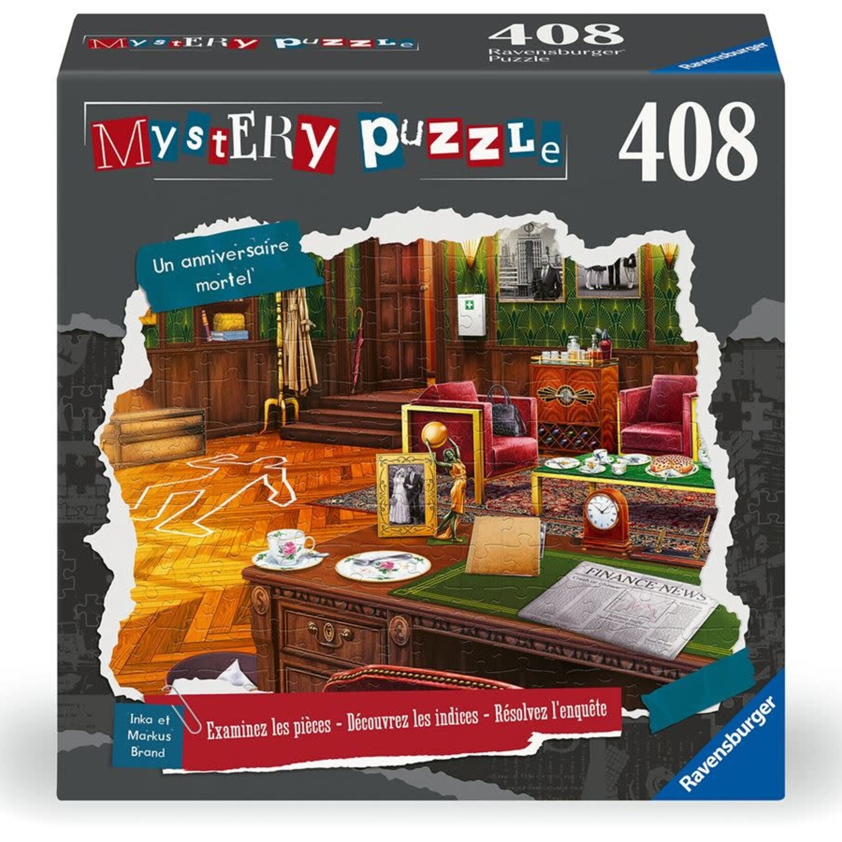 Ravensburger Ravens  408 Mystery Puzzle un anniversaire mortel