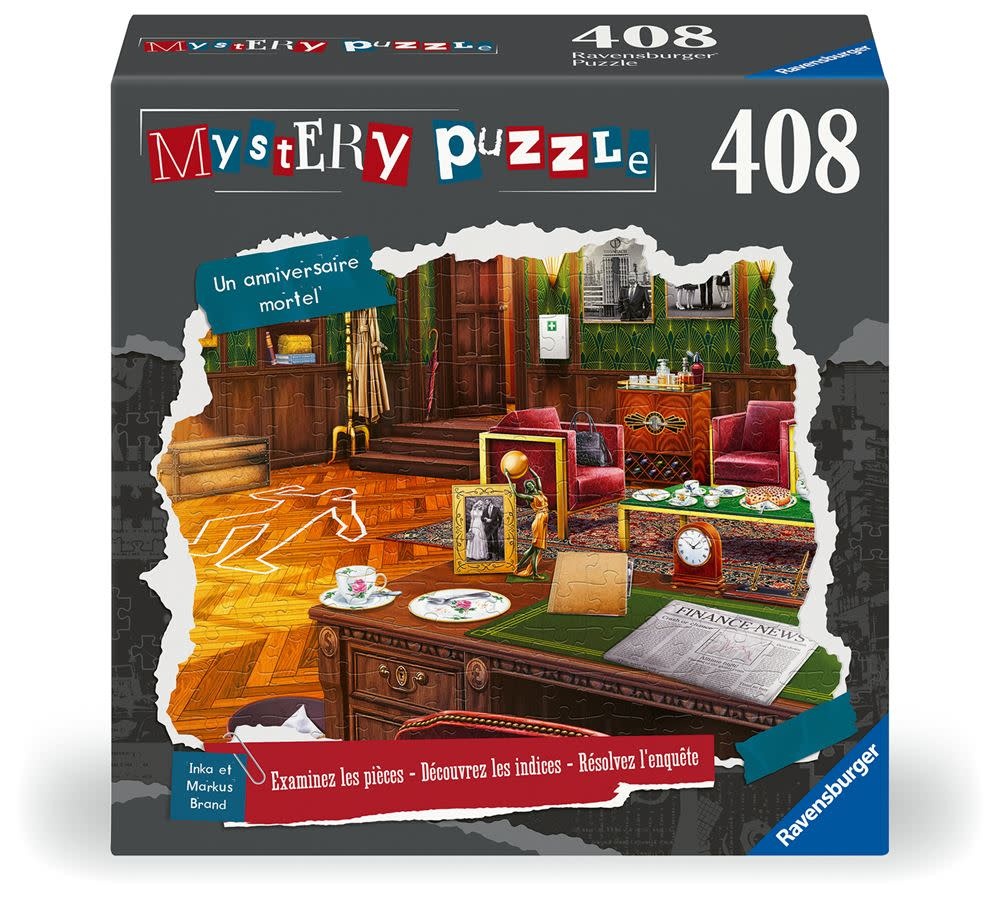 Ravensburger Ravens  408 Mystery Puzzle un anniversaire mortel