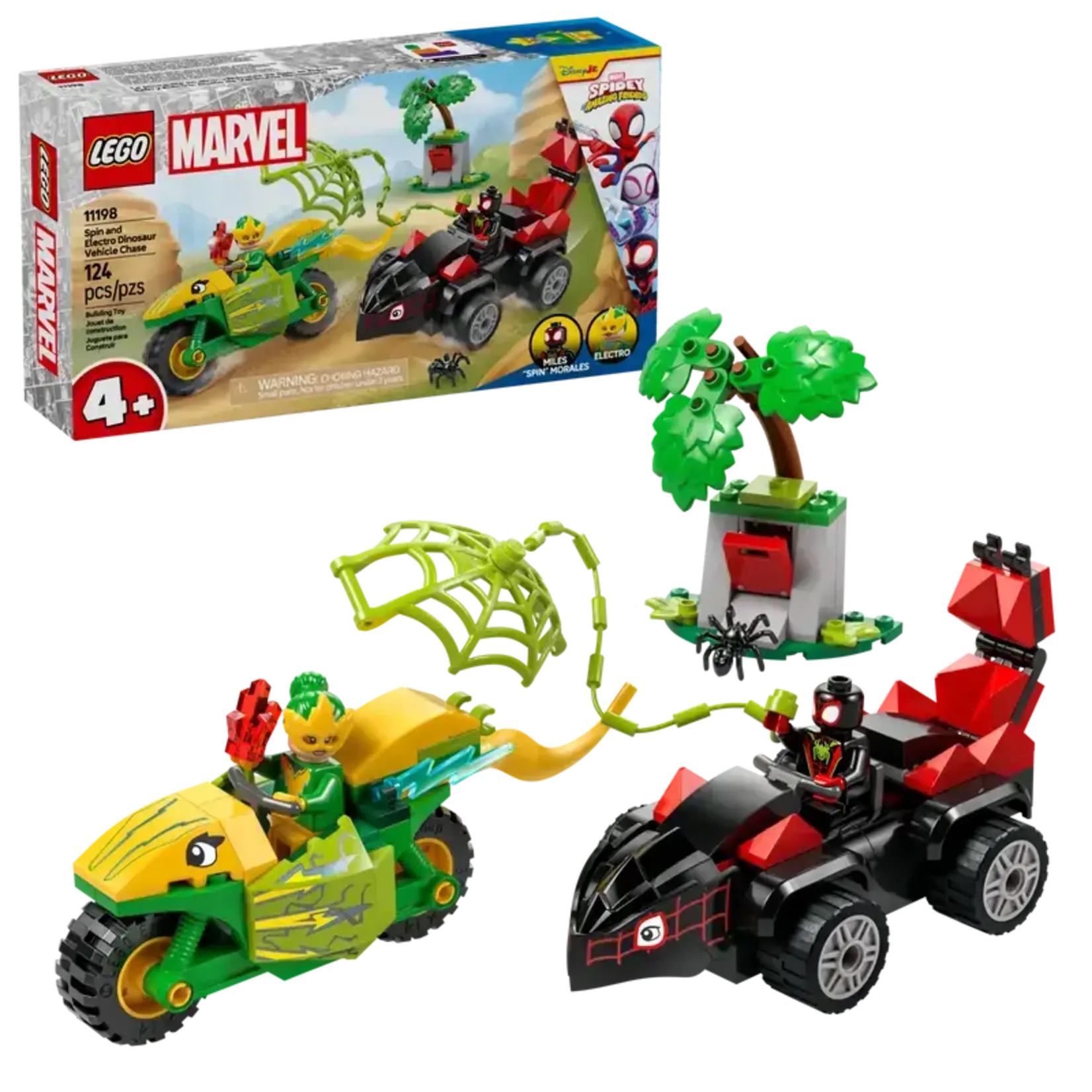 Lego Lego 11198 Marvel - La poursuite en dino-véhicules de Spin et Electro