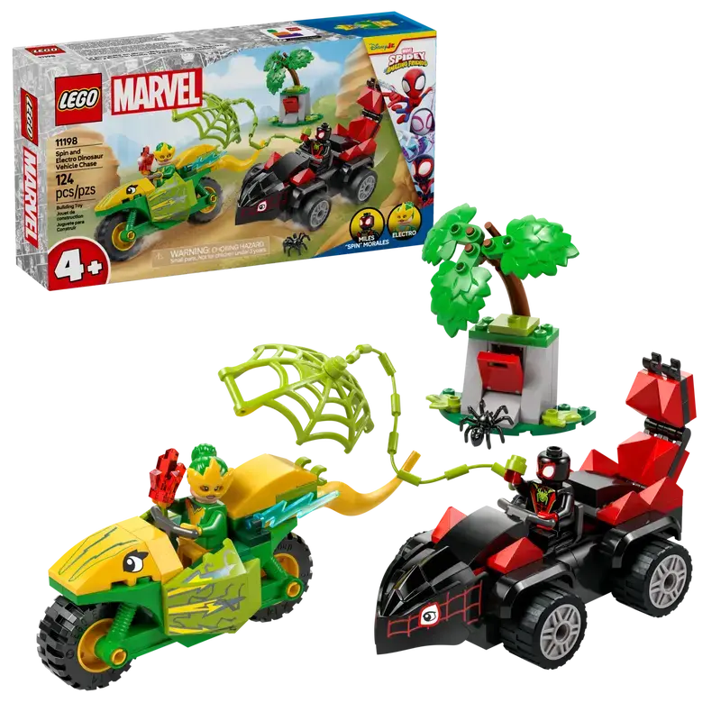 Lego Lego 11198 Marvel - La poursuite en dino-véhicules de Spin et Electro