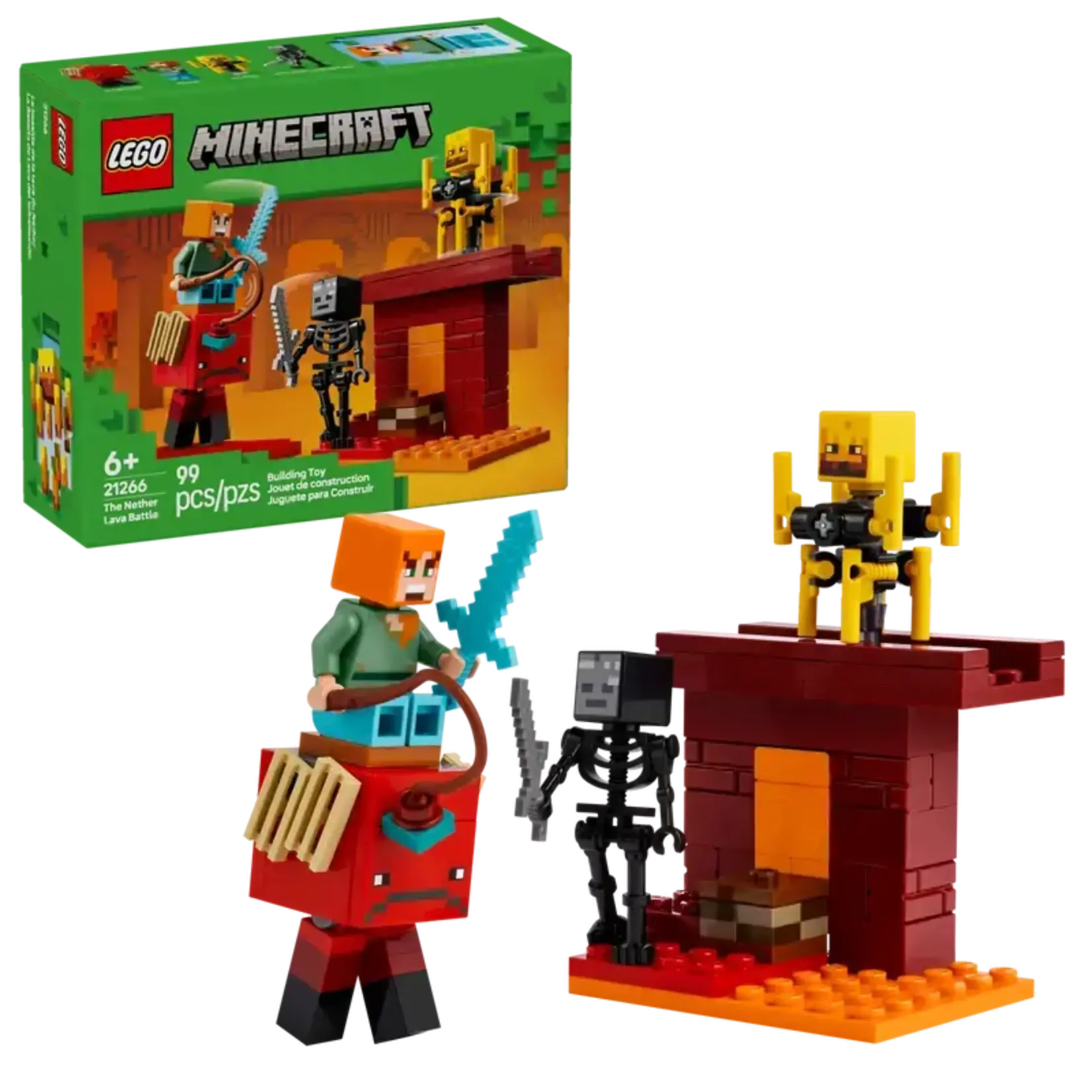 Lego Lego 21266 Minecraft - La bataille de la lave du Nether