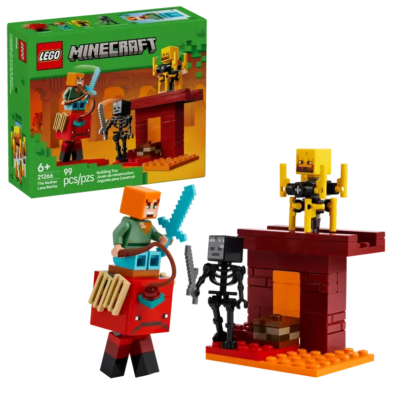 Lego Lego 21266 Minecraft - La bataille de la lave du Nether