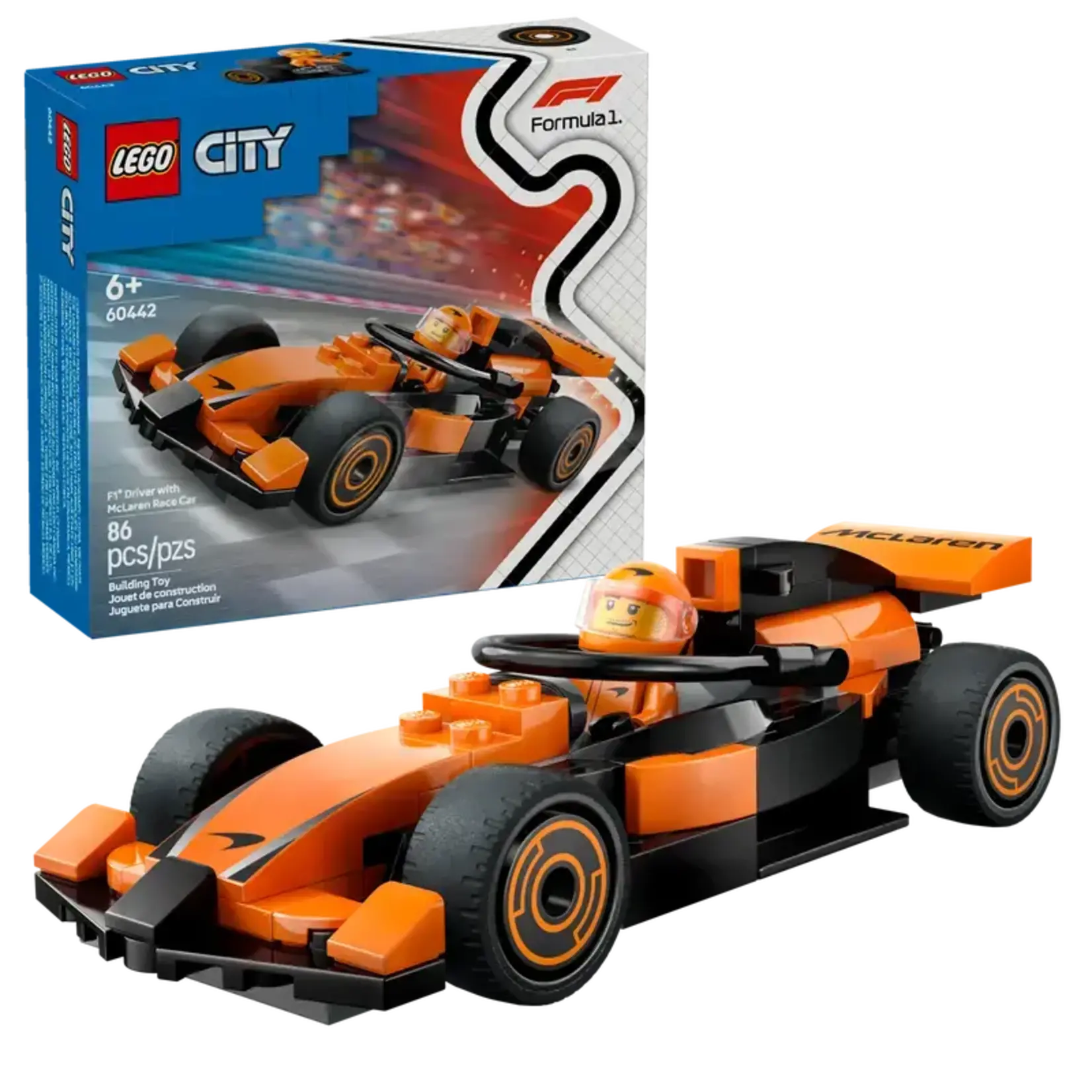 Lego Lego 60442 City - Le pilote de F1® avec la voiture de course McLaren