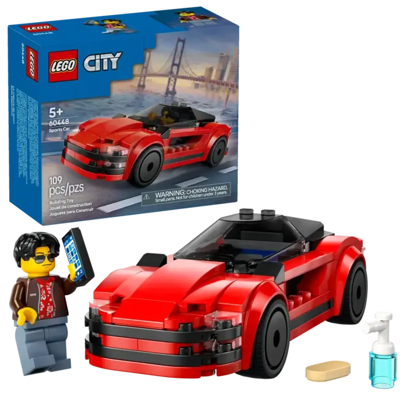 Lego Lego 60448 City - La voiture de sport rouge