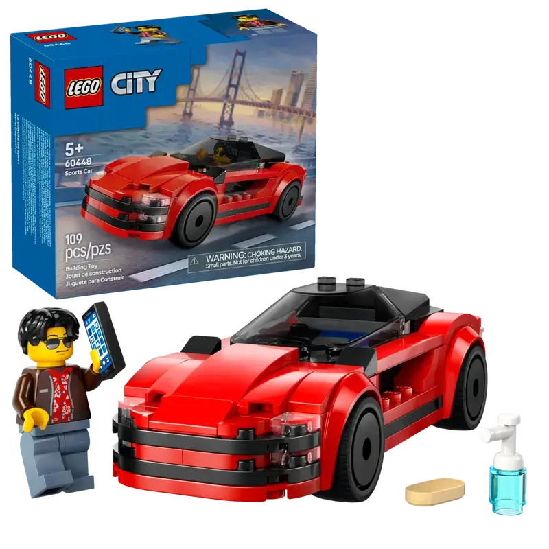 Lego Lego 60448 City - La voiture de sport rouge