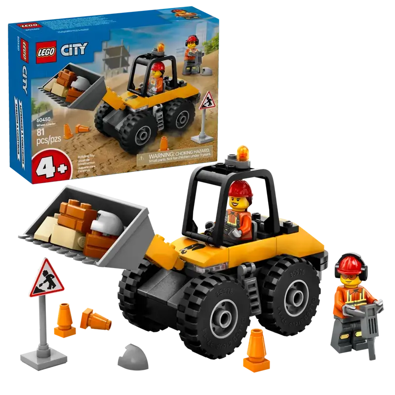Lego Lego 60450 City - La chargeuse sur pneus de construction jaune