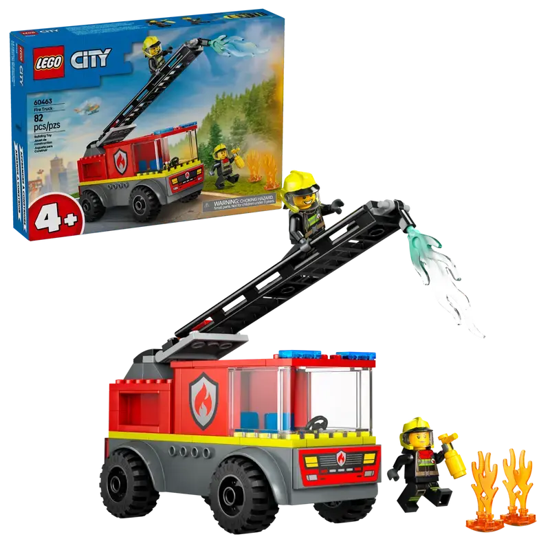 Lego Lego 60463 City - Le camion de pompiers avec échelle