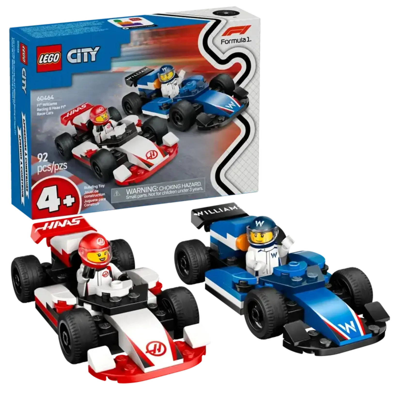 Lego Lego 60464 City - Les voitures de course de F1® Williams Racing et Haas F1®