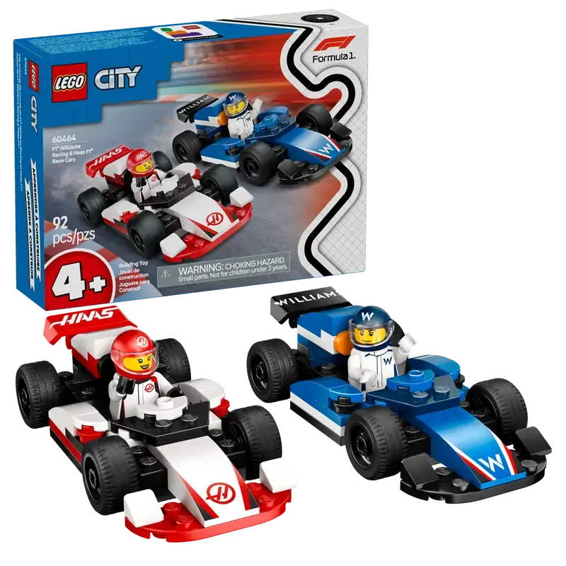 Lego Lego 60464 City - Les voitures de course de F1® Williams Racing et Haas F1®