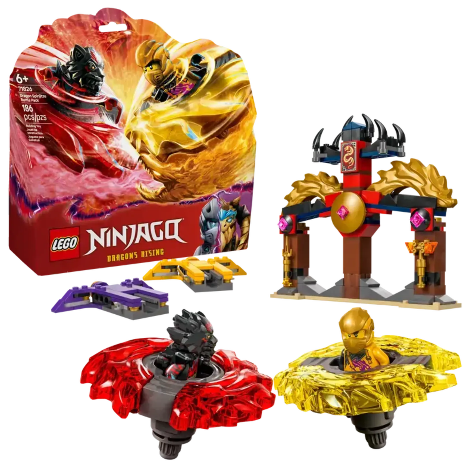 Lego Lego 71826 Ninjago - Ensemble de combat de Spinjitzu du dragon