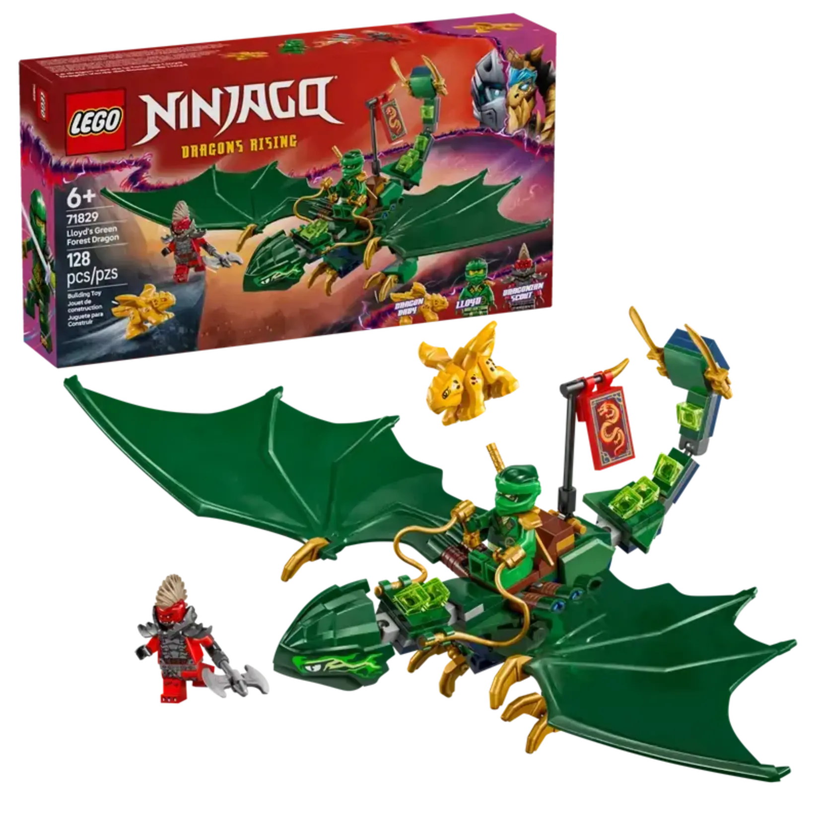 Lego Lego 71829 Ninjago - Le dragon vert de la forêt de Lloyd