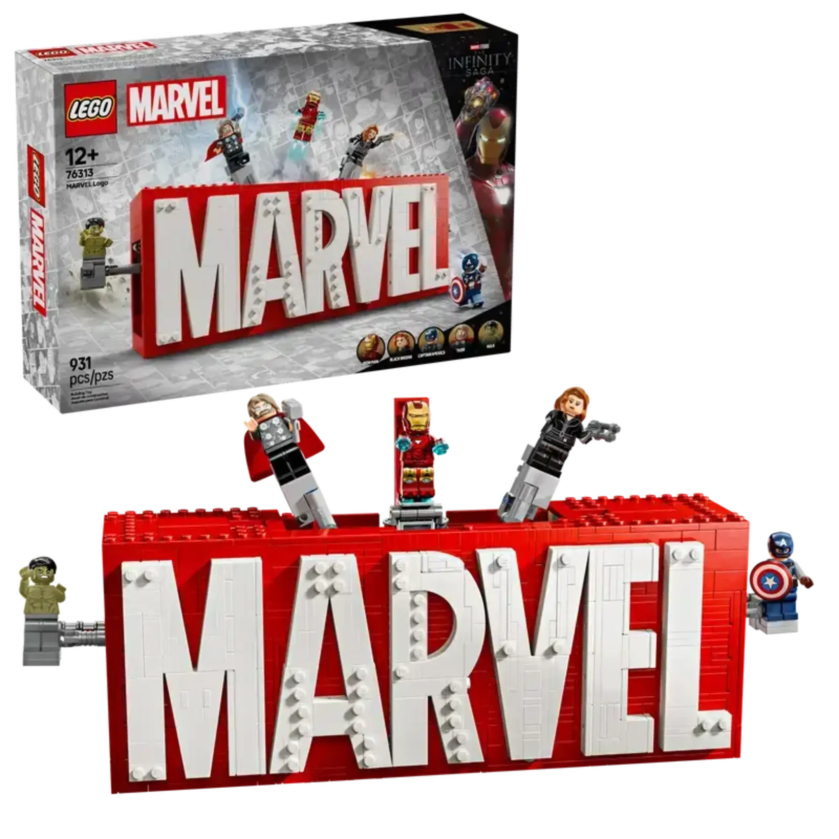 Lego Lego 76313 Marvel - Logo et figurines MARVEL