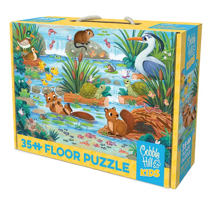 Cobble Hill Cobble Hill Floor Puzzle 35 - Beaver and friends