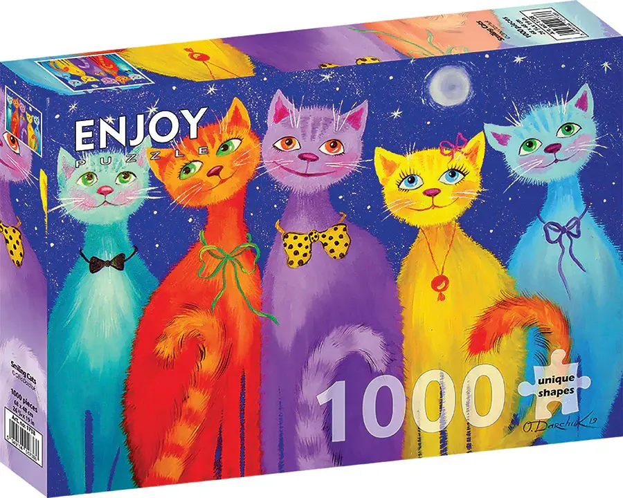 enjoy puzzle ENJOY 1000 Smiling cats
