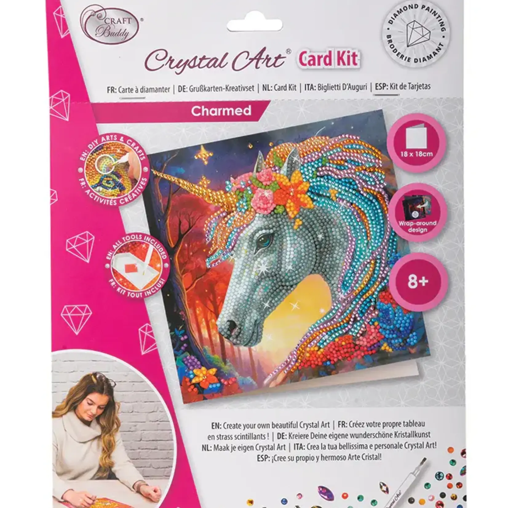 Craft Buddy Crystal Art Carte Charmed