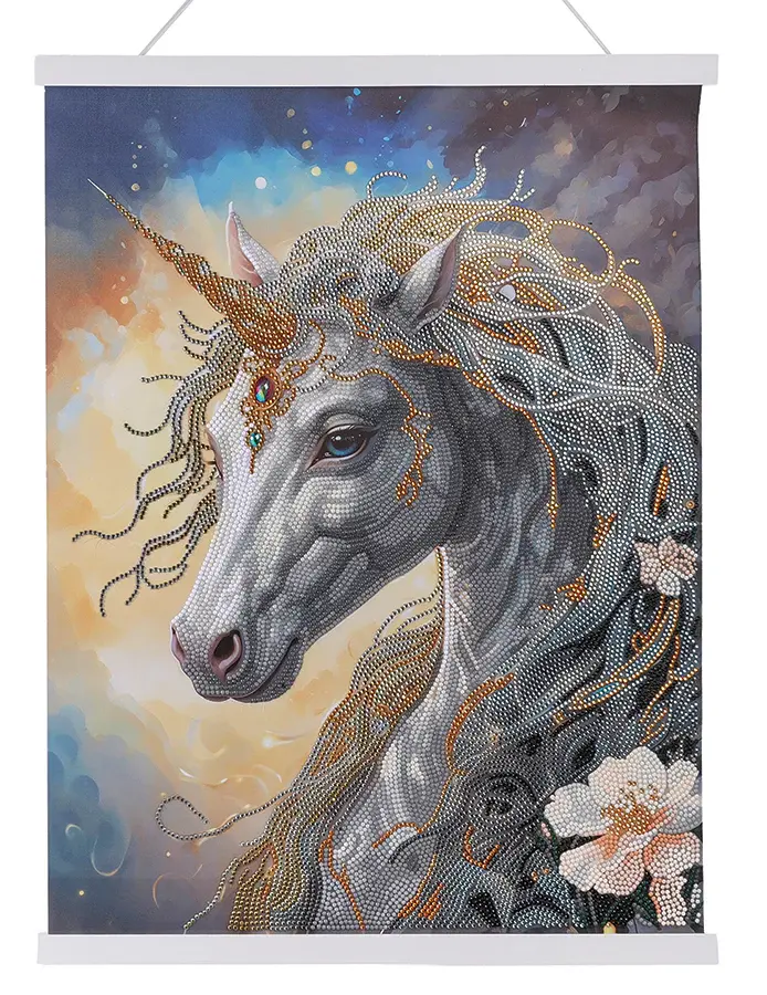 Craft Buddy Crystal Art Kit Poster à diamanter 35 x 45 Cosmic Unicorn