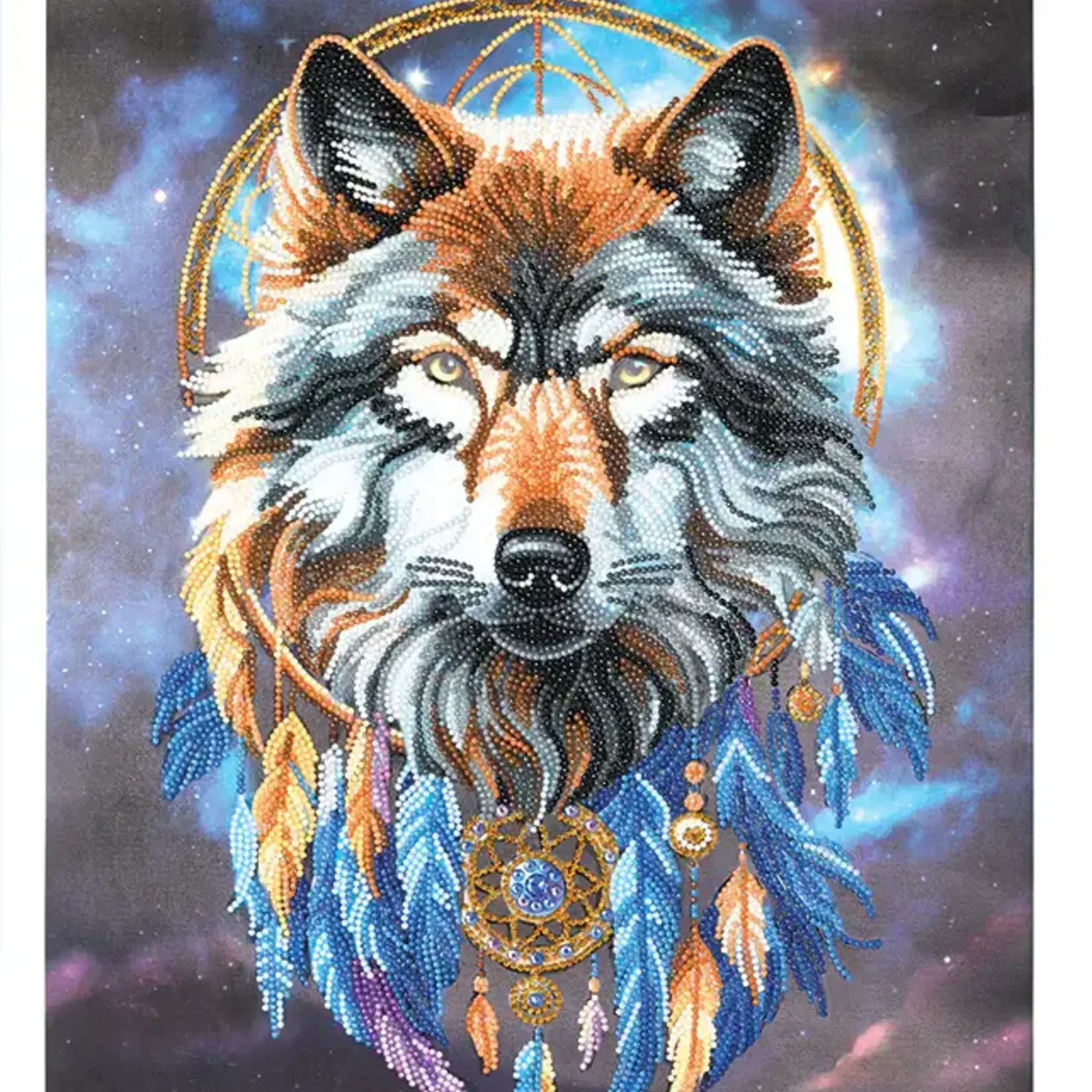 Craft Buddy Crystal Art Kit Poster à diamanter 35 x 45 Enchanted Wolf