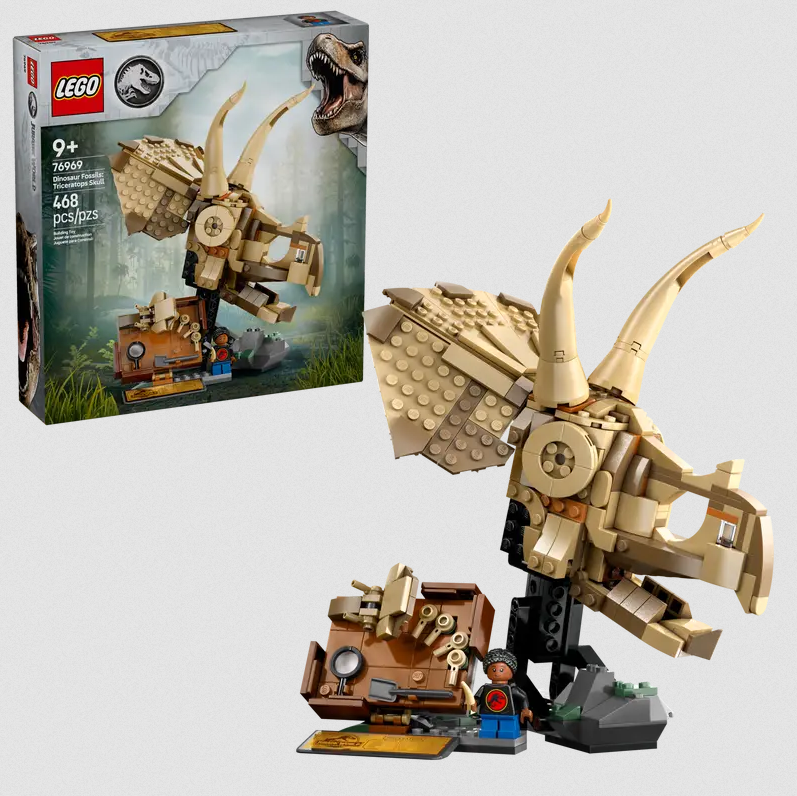 Lego Lego 76969 Jurrassic World - Les fossiles de dinosaures : le crâne de tricératops