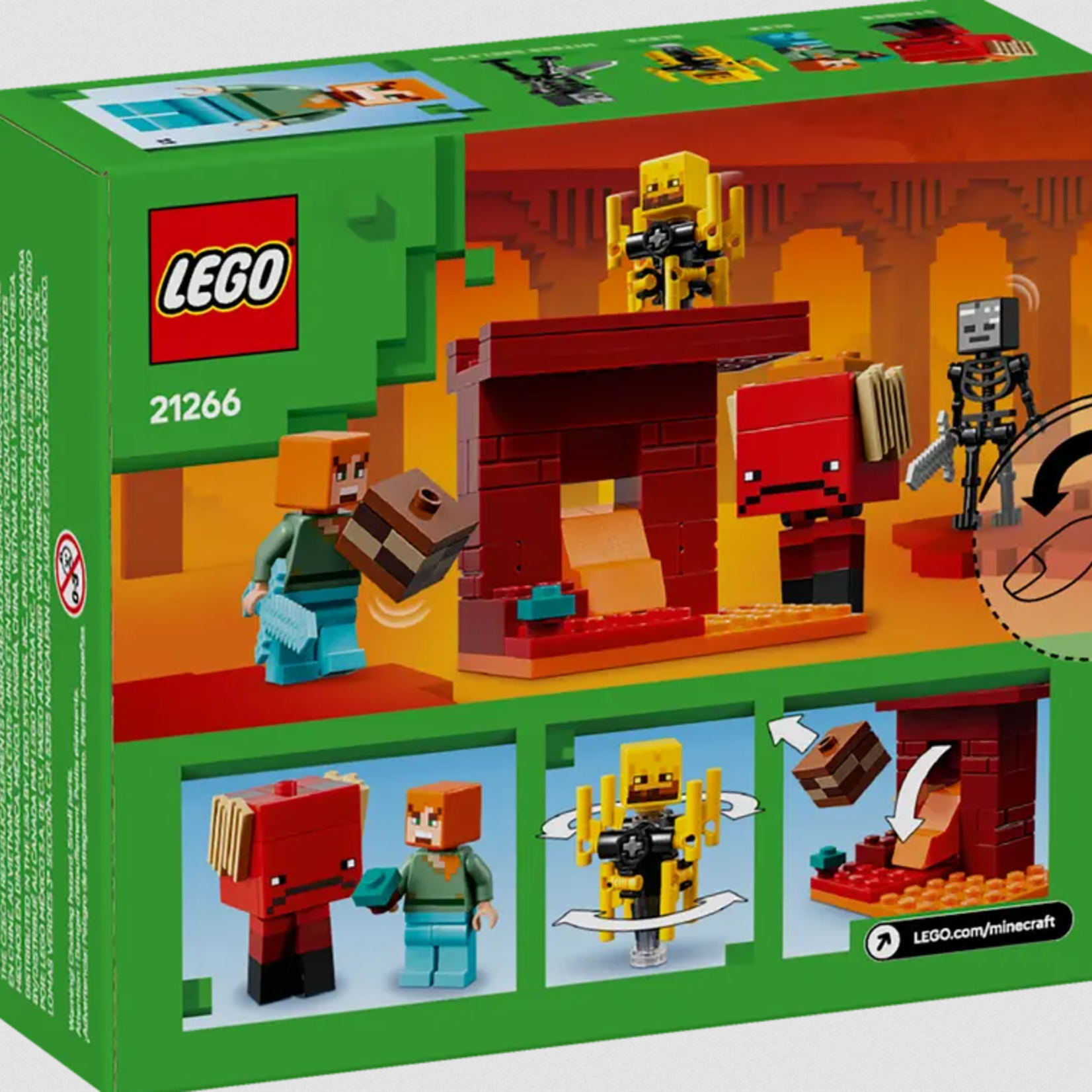 Lego Lego 21266 Minecraft - La bataille de la lave du Nether