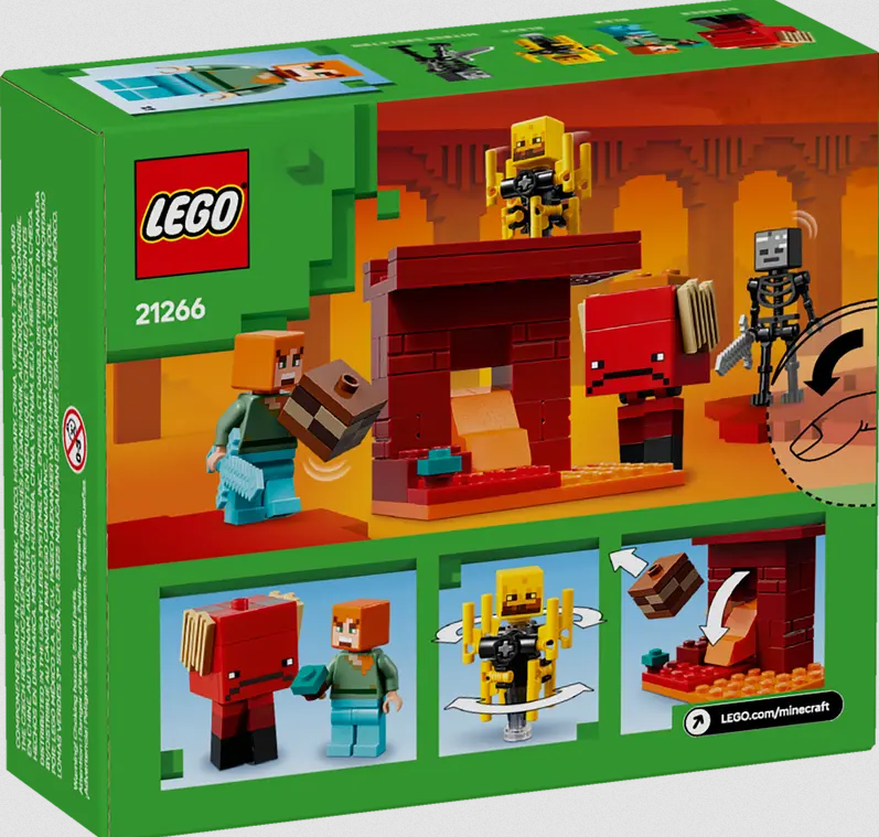Lego Lego 21266 Minecraft - La bataille de la lave du Nether