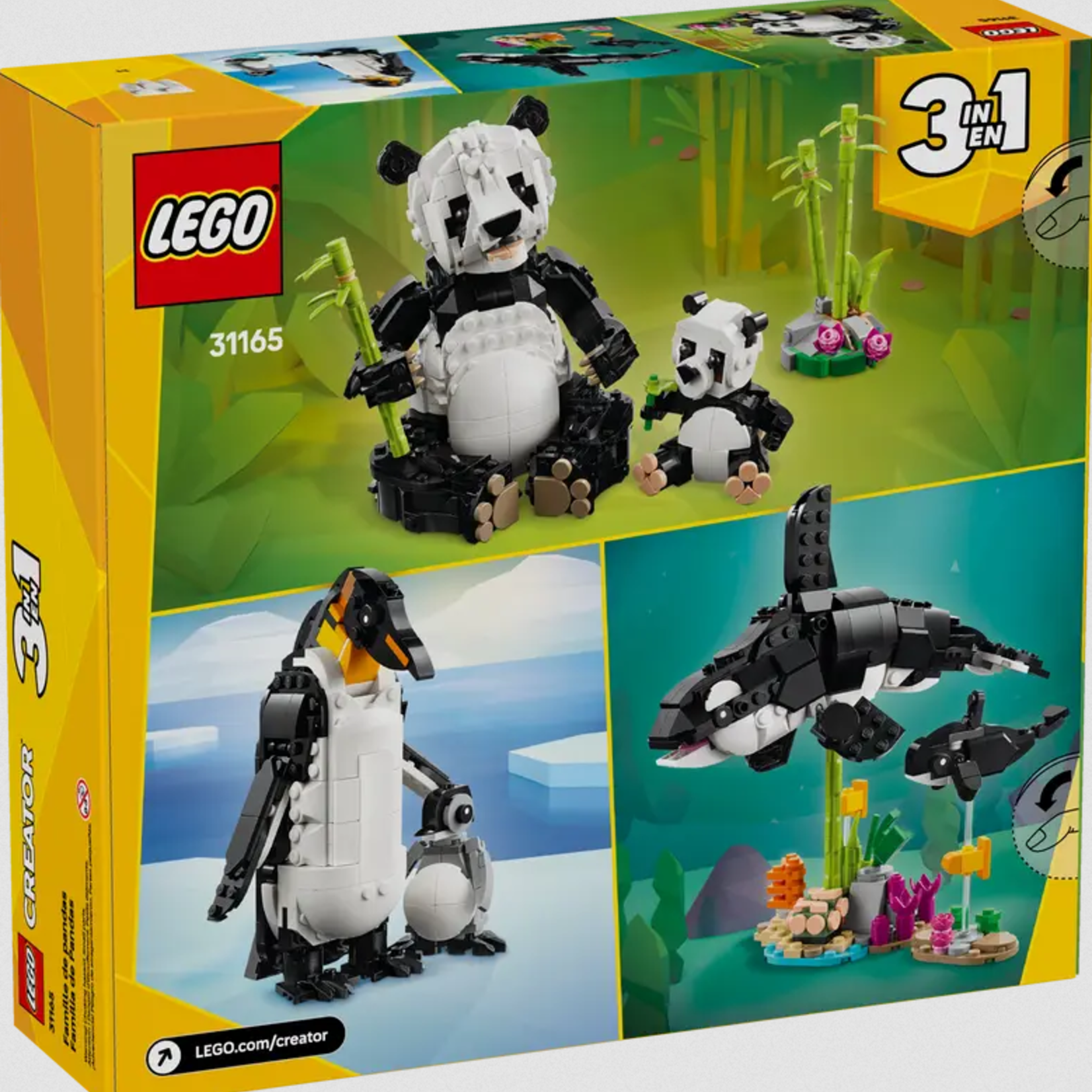 Lego Lego 31165 Creator - Les animaux sauvages : la famille de pandas