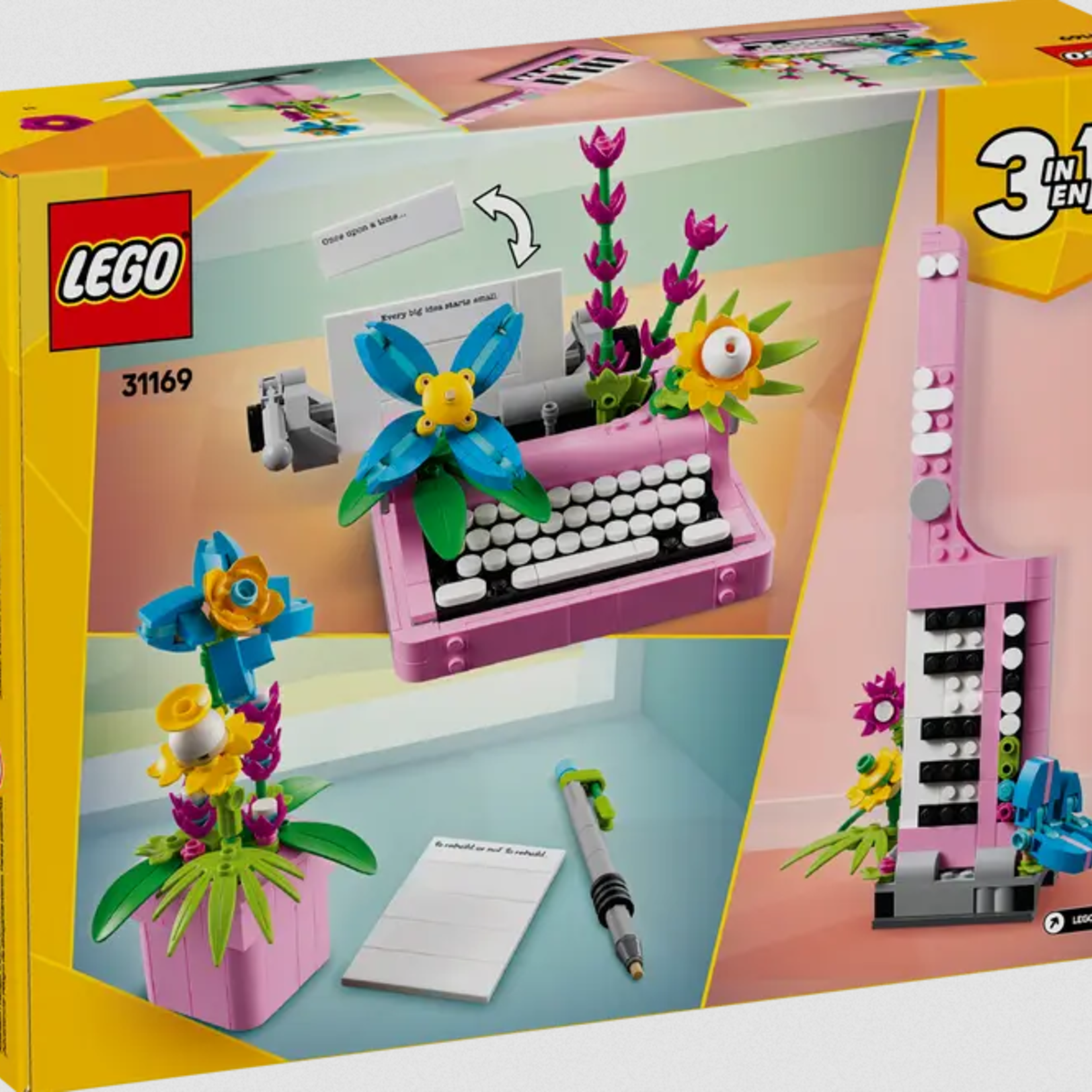 Lego Lego 31169 Creator - La machine à écrire avec des fleurs