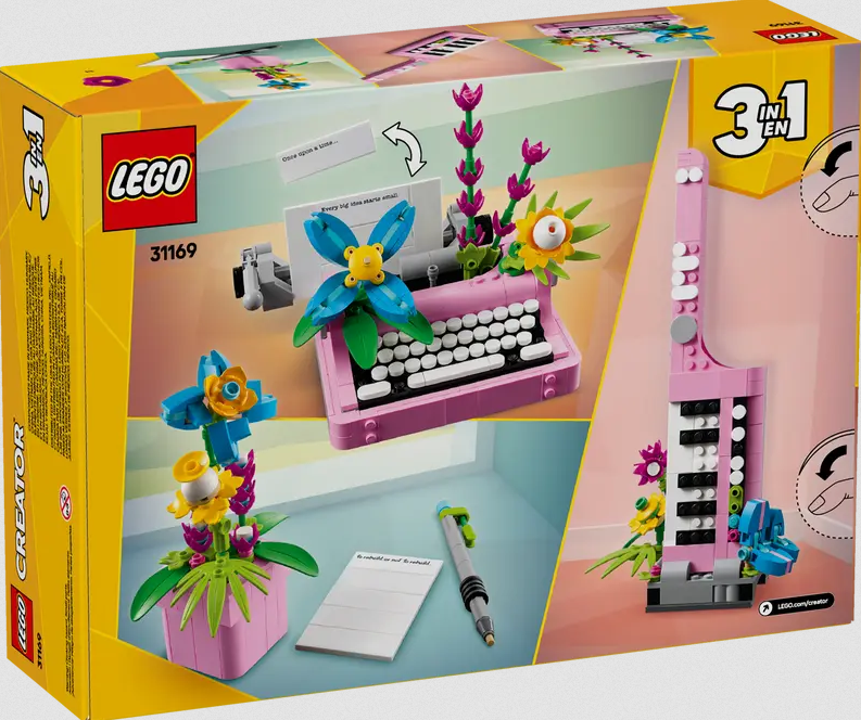 Lego Lego 31169 Creator - La machine à écrire avec des fleurs