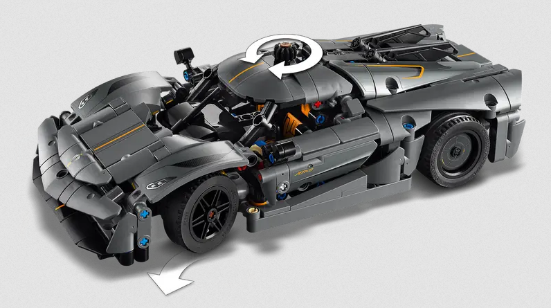 Lego Lego 42173 Technic - L’hypervoiture Koenigsegg Jesko Absolut grise
