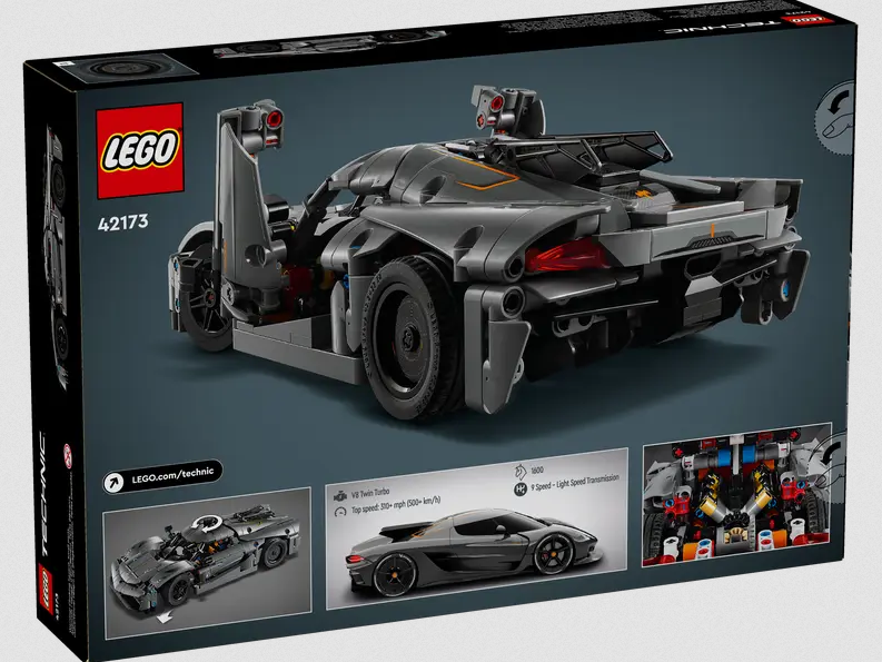 Lego Lego 42173 Technic - L’hypervoiture Koenigsegg Jesko Absolut grise
