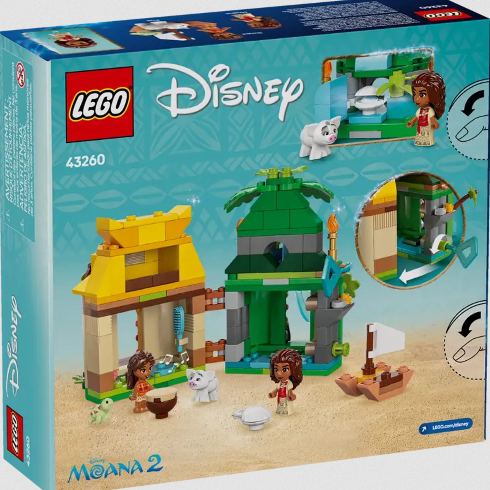 Lego Lego 43260 Disney - Les jeux de Moana sur l’île