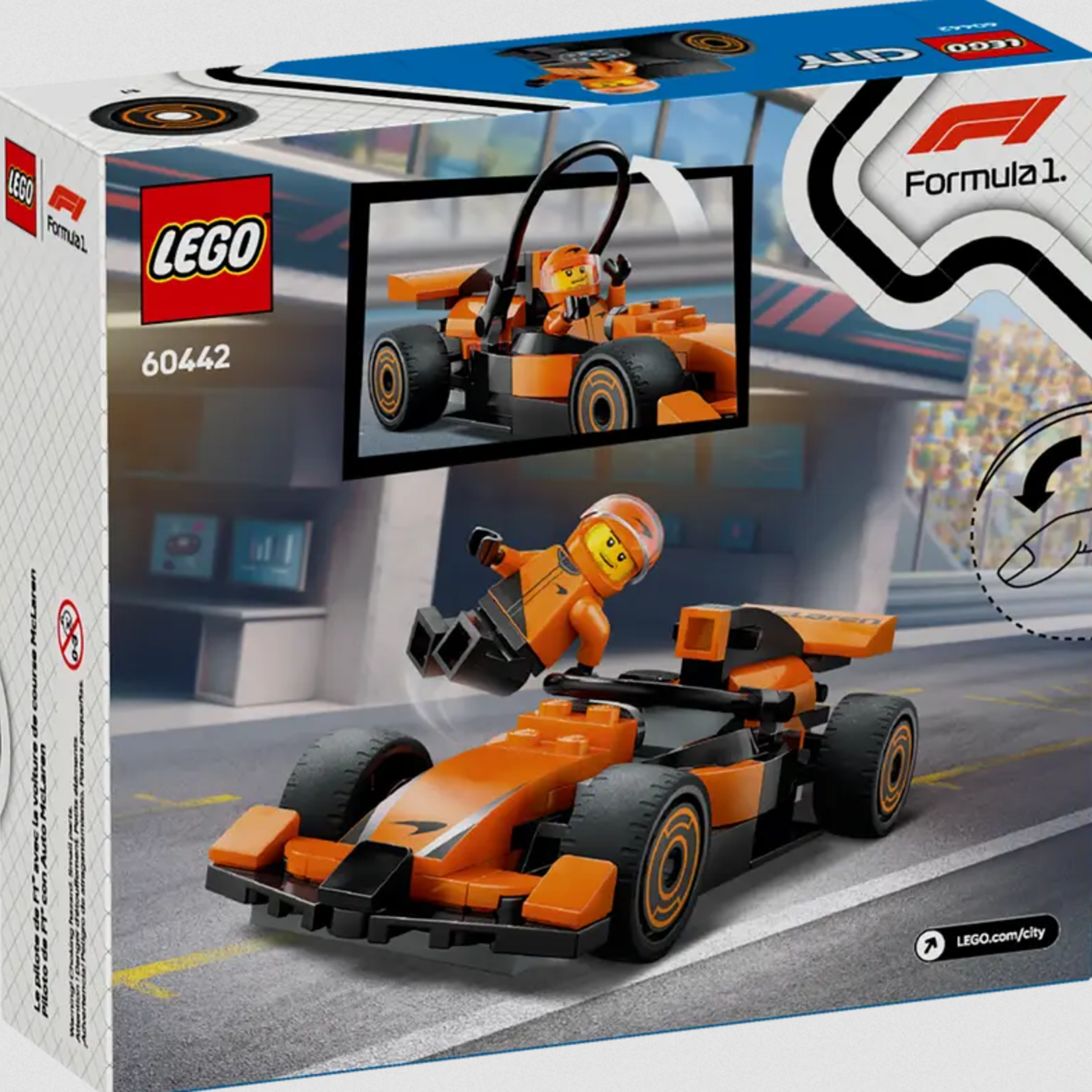 Lego Lego 60442 City - Le pilote de F1® avec la voiture de course McLaren
