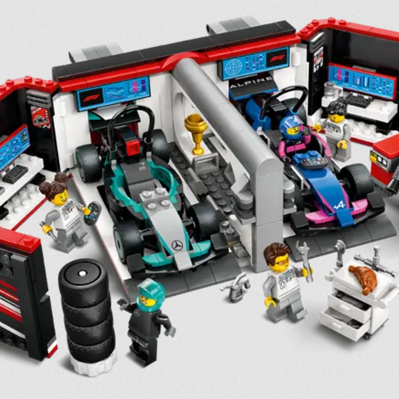 Lego Lego 60444 City - Le garage de F1® et les voitures Mercedes-AMG et Alpine